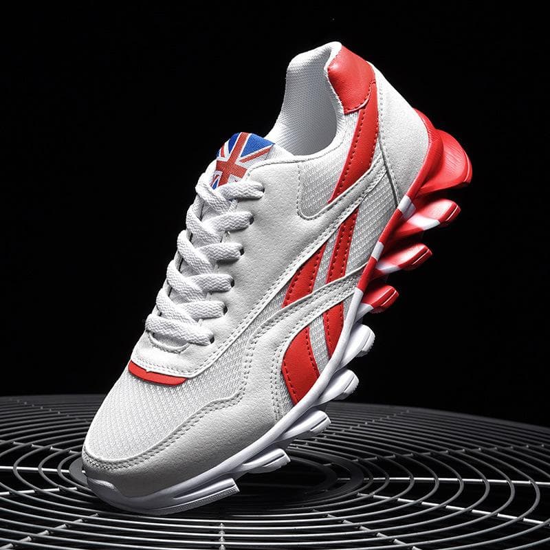 Men's Breathable Sneakers Althletic Tennis Trainer Shoes Ultra-Lightweight Gym Sports Outdoor Jogging Running Shoes Casual Lace Up Couple Shoes 48 white