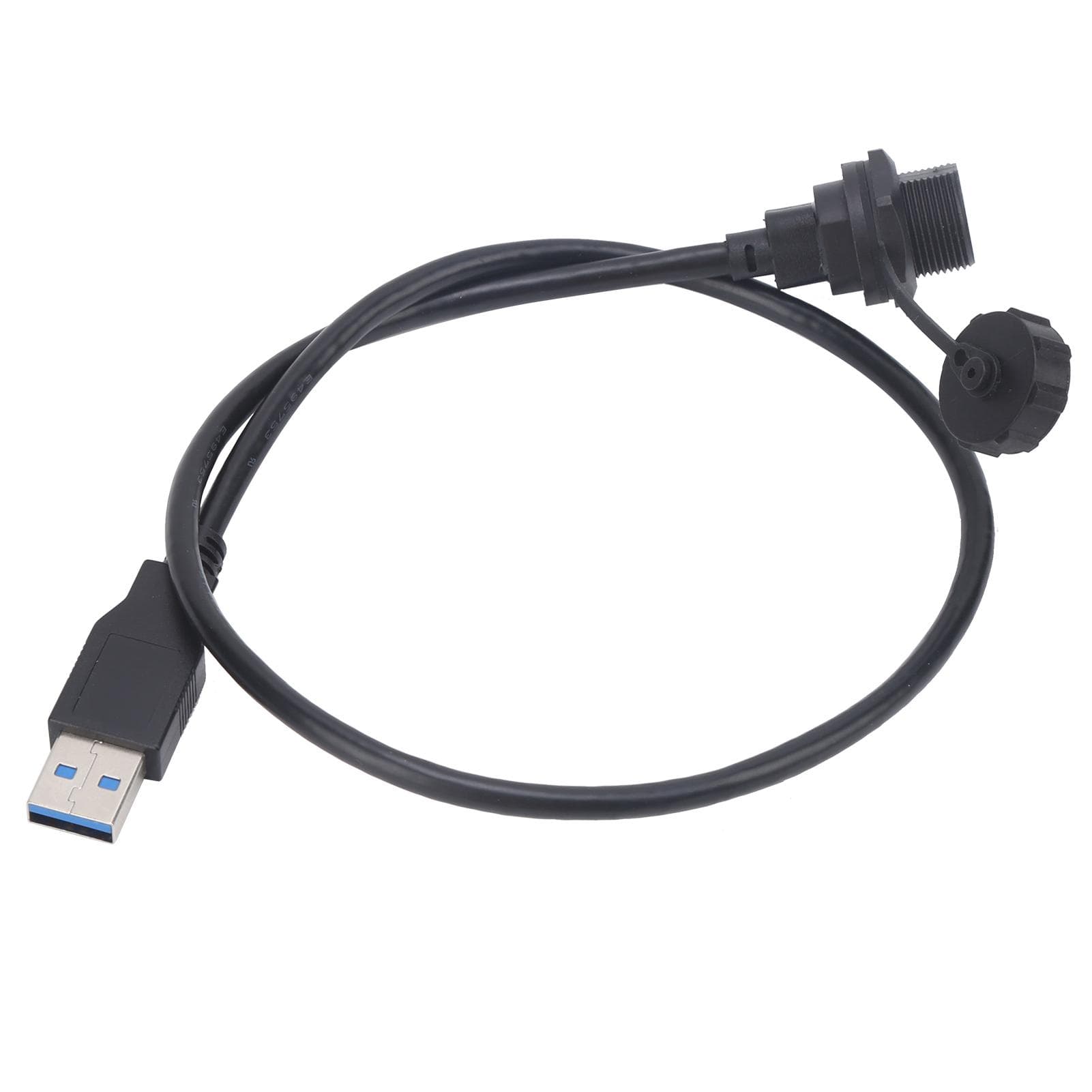 Waterproof USB Connector TypeC Female Thread Lock Panel Mount Power Outlet E10TPCTFFU3AM(0.5M )