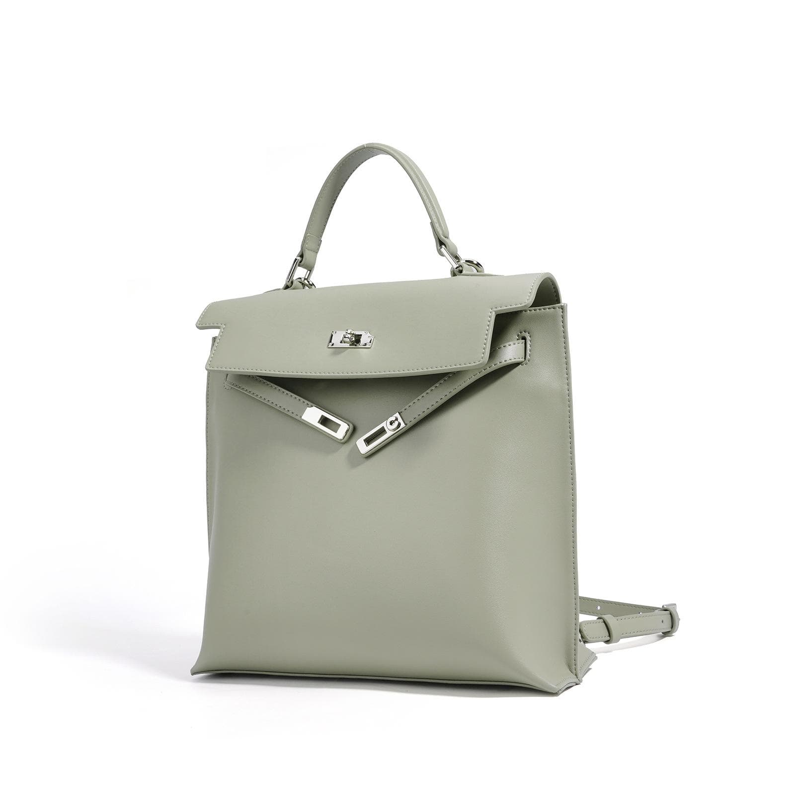 Niche Leather Women's Bag, Fashionable Leather Handbag, Large Capacity Backpack, High-end Simple Commuting Bag