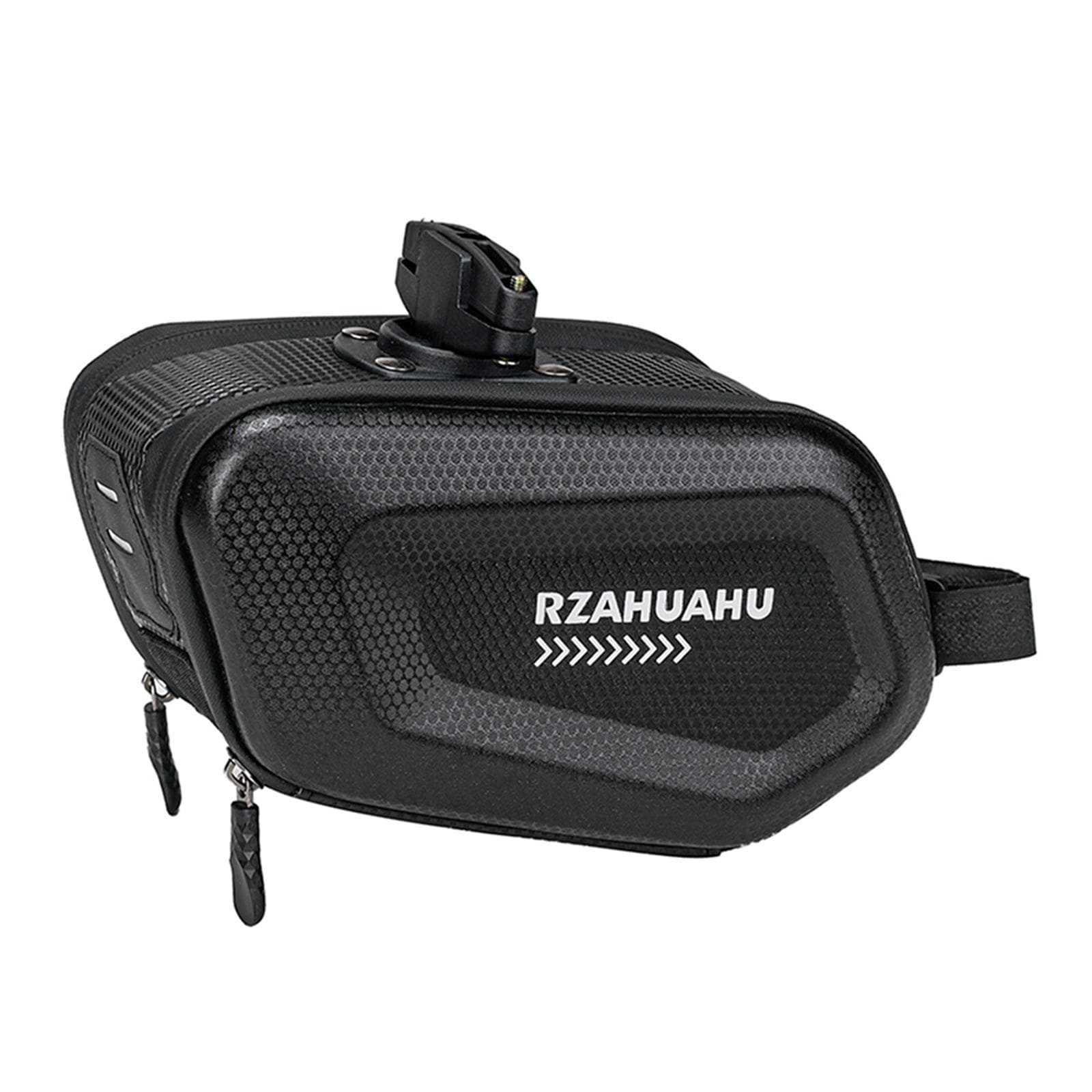 Bicycle Saddle Bag Waterproof Hard Shell Bike Under Seat Bag Cycling Bike Pannier Bag black