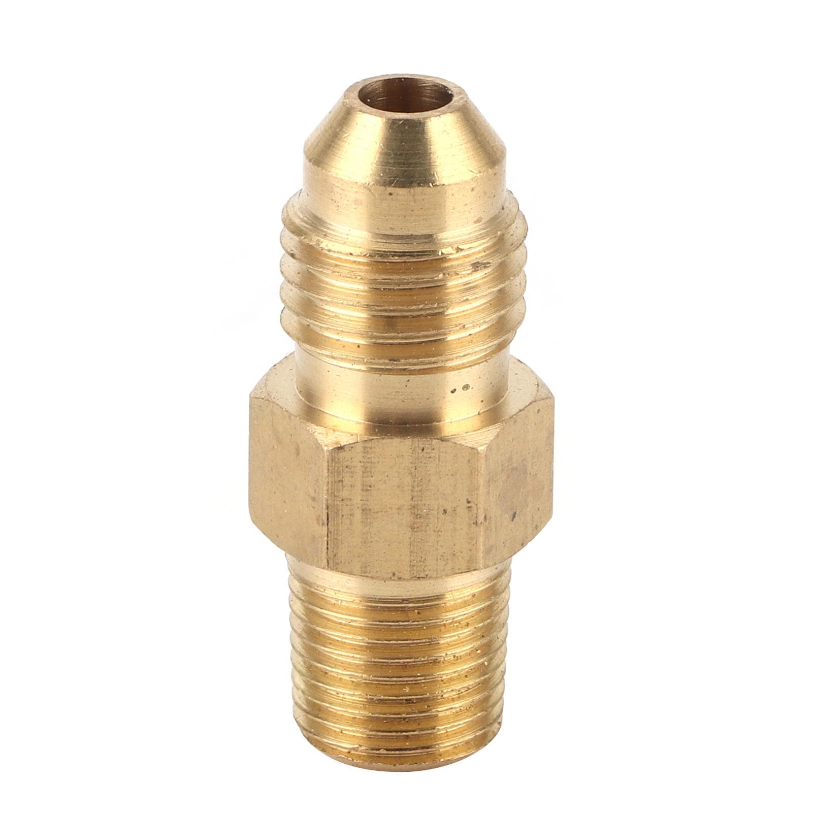 Brass Oil Gas Fitting Coupler Straight AN4 Male to 18in Male NPT Adaptor Connector