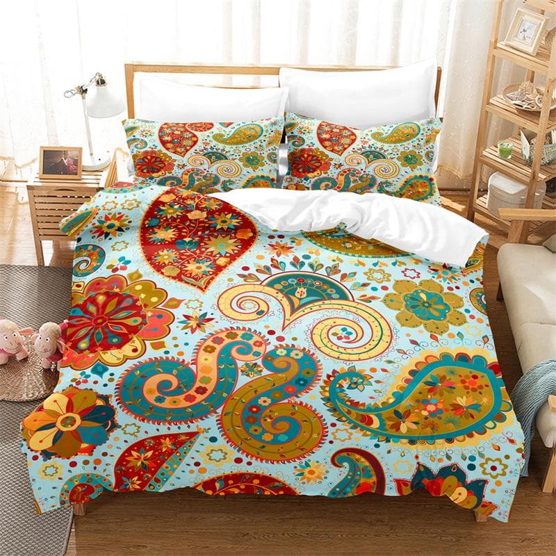 Colorful Animal Duvet Cover Set Fashion Bedding Set Lovers Linen Queen Bed Boy Girl Comforter Cover Set Children Bedding Set EU single(135x200cm)