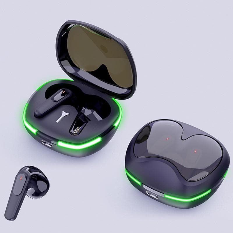 PRO60 Wireless Earphones Bluetooth 5.1 Stereo Gaming Headphone Touch Control Binaural HD Call Earpieces With Charge Box black