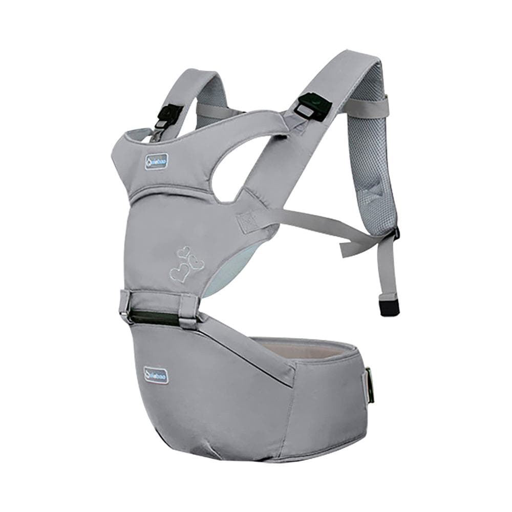 Ergonomic Baby Carrier with Detachable Hip Seat Multifunctional Baby Carrier Newborn to Toddler grey