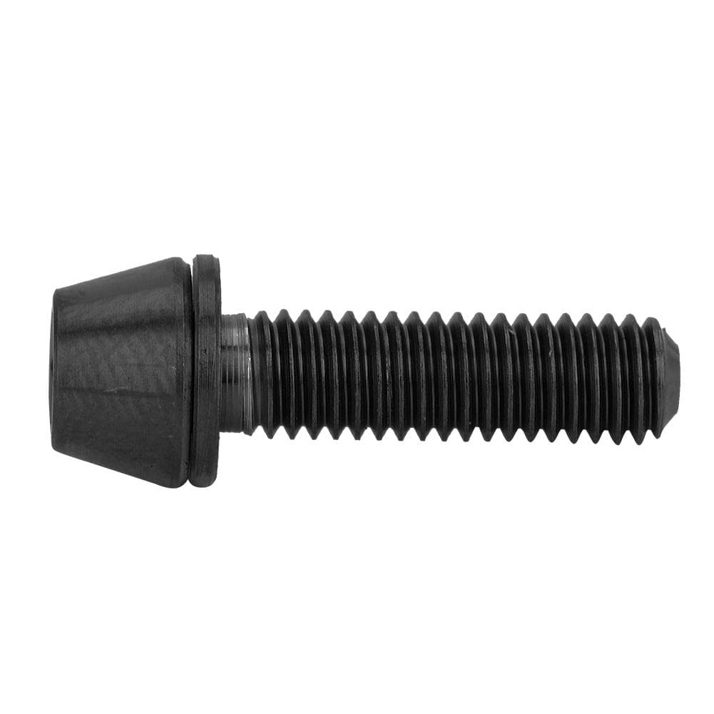 8mm Cycling Tapered Head Bolt Screw Fastener with Washer for Mountain Bike Black M5x20
