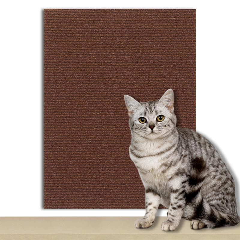 Anti-cat scratch blanket can be cut and pasted cat magic multi-functional self-adhesive carpet wallpaper cat crawling blanket 100x40x0.4cm 1pcs brown