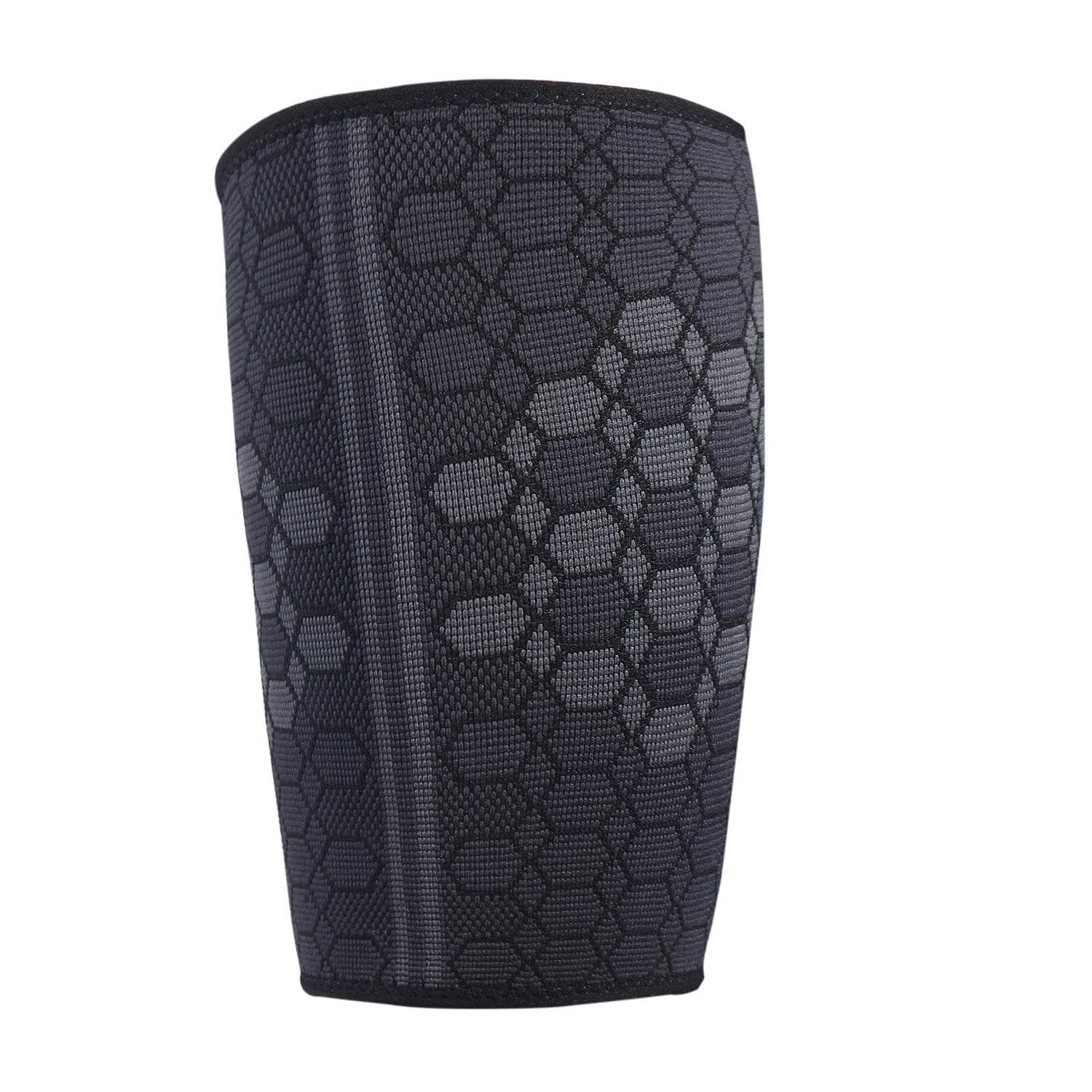 High Elastic Sports Thigh Supporter Protective Gear Riding Basketball Football Anti-Thigh Muscle Strain Leggings Knee Pads L