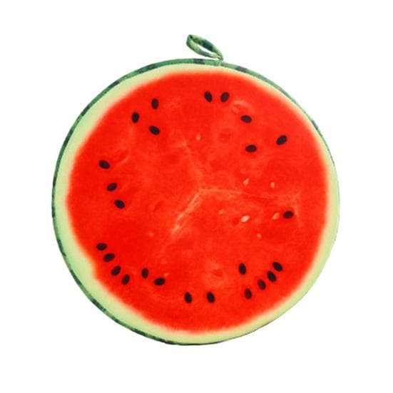 Soft Round Pillow Plush Cushion Orange Kiwi Watermelon Fruit Toys Seat Pad 33cm