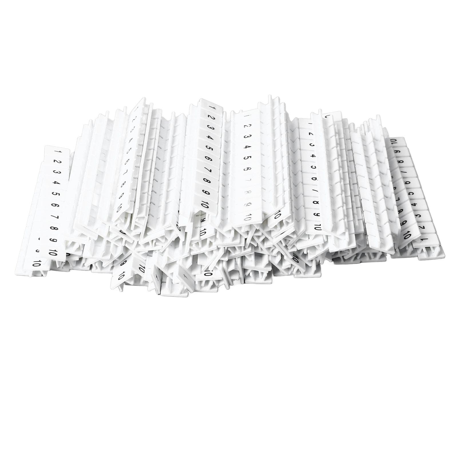 100Pcs Terminal Marker Strip Blocks Labels Marking Tags Mark Bar Heat Resistant Nylon