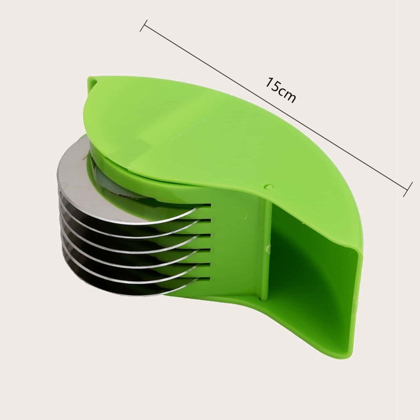 1pc Creative Kitchen Roller Onion Garlic Cutter Vegetable Cutter Kitchen Accessories Gadgets green