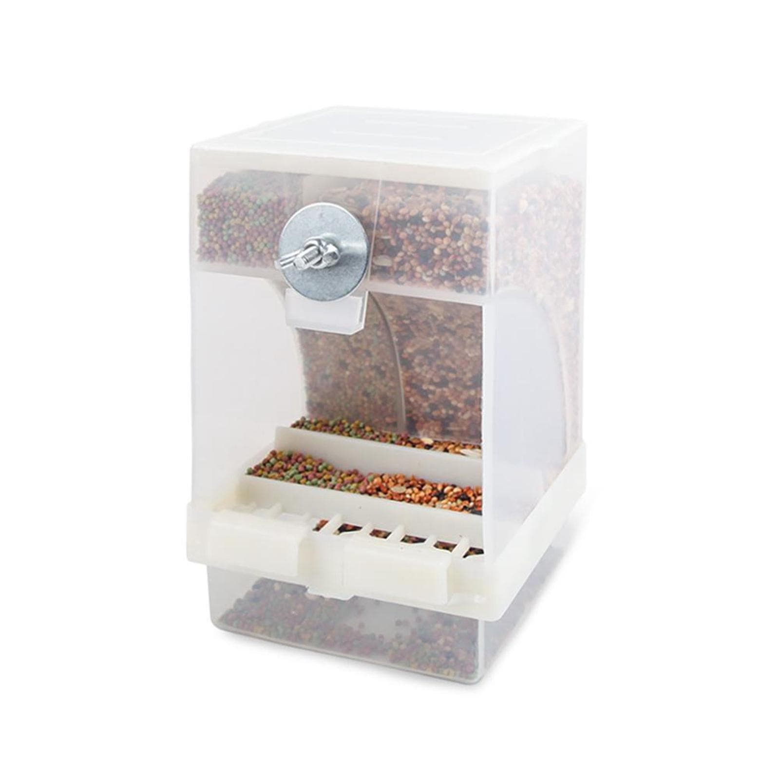 Transparent Bird Feeder Automatic Pets Seed Feeder Food Container Bird Cage Accessories