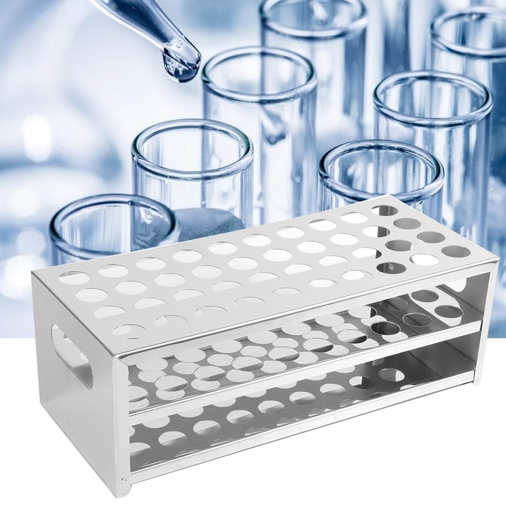 304 Stainless Steel Punch-plate Test Tube Rack 40 Holes Large Capacity (18.5mm*40)