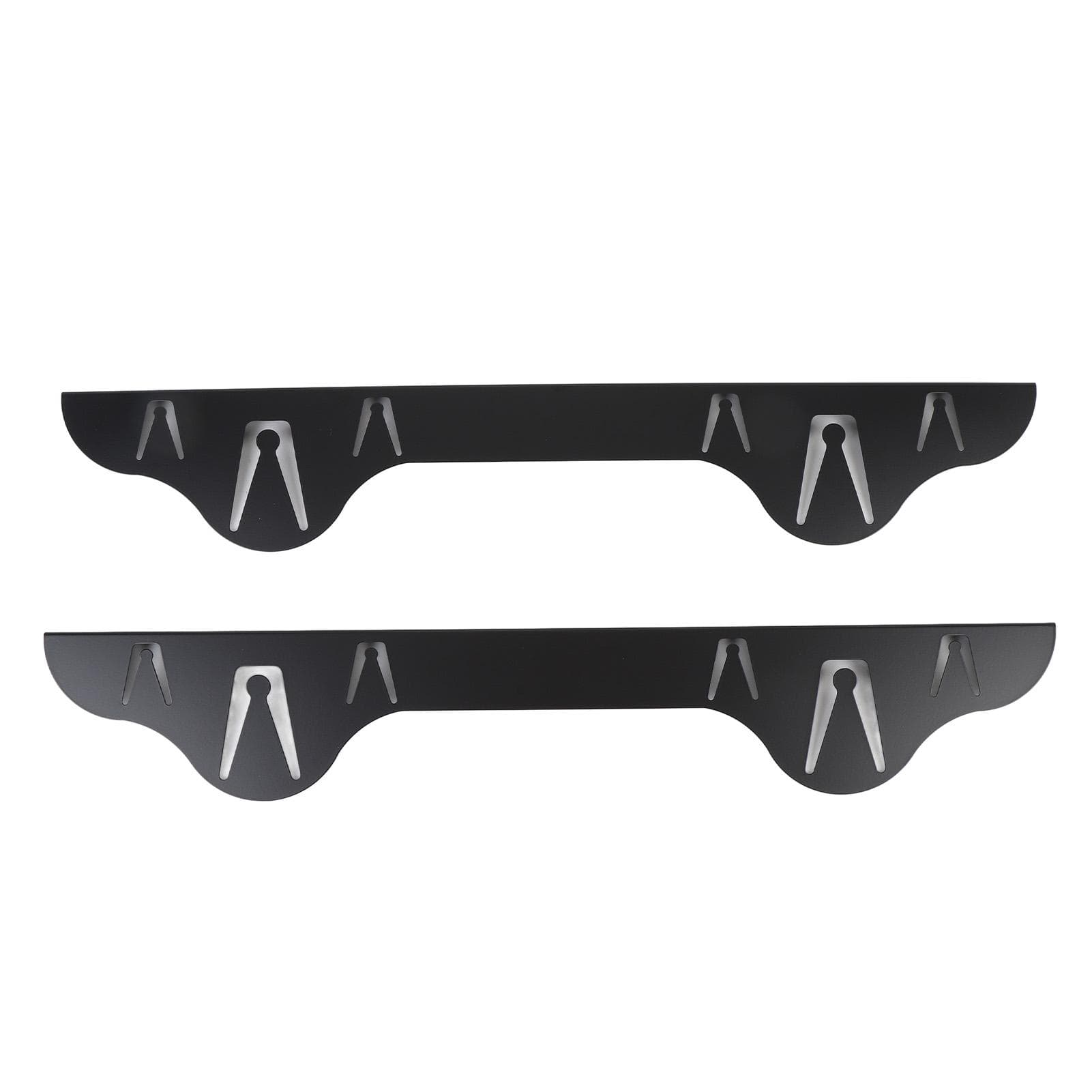 2pcs Stove Gap Cover Black Minimalist Stainless Steel Stove Gap Filler for Oven Counter 59.5CM