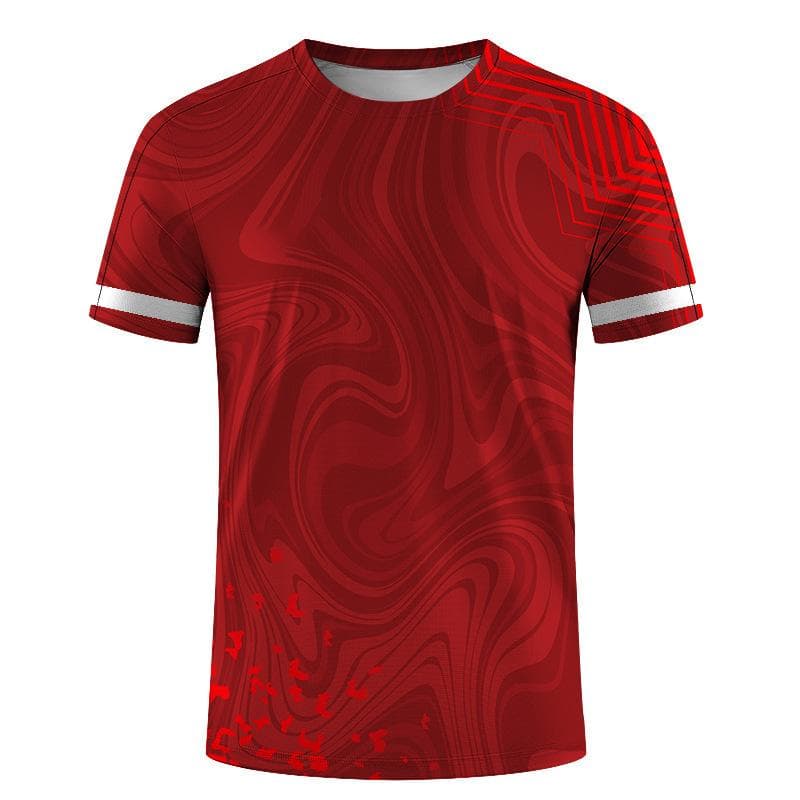 New Summer Men's Sports Top 3D Digital Printed Loose Short Sleeve Round Neck T-shirt 5XL