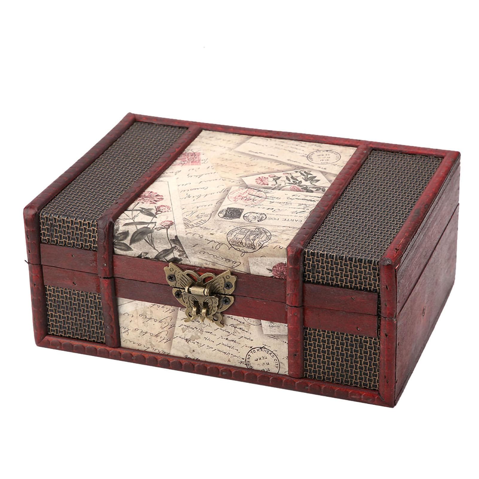 Vintage Wooden Storage Box Small Size Book Jewelry Storage Box Organizer (#3)