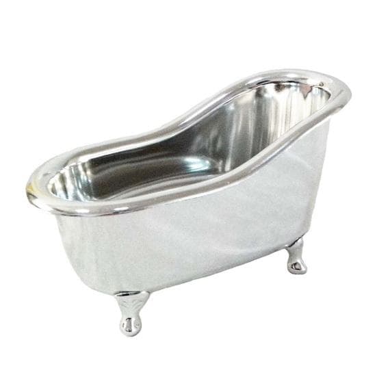 Organizer Box Space-saving Anti-slip Storage Water-proof Bathtub Shape Makeup Storage Box for Bathroom silver