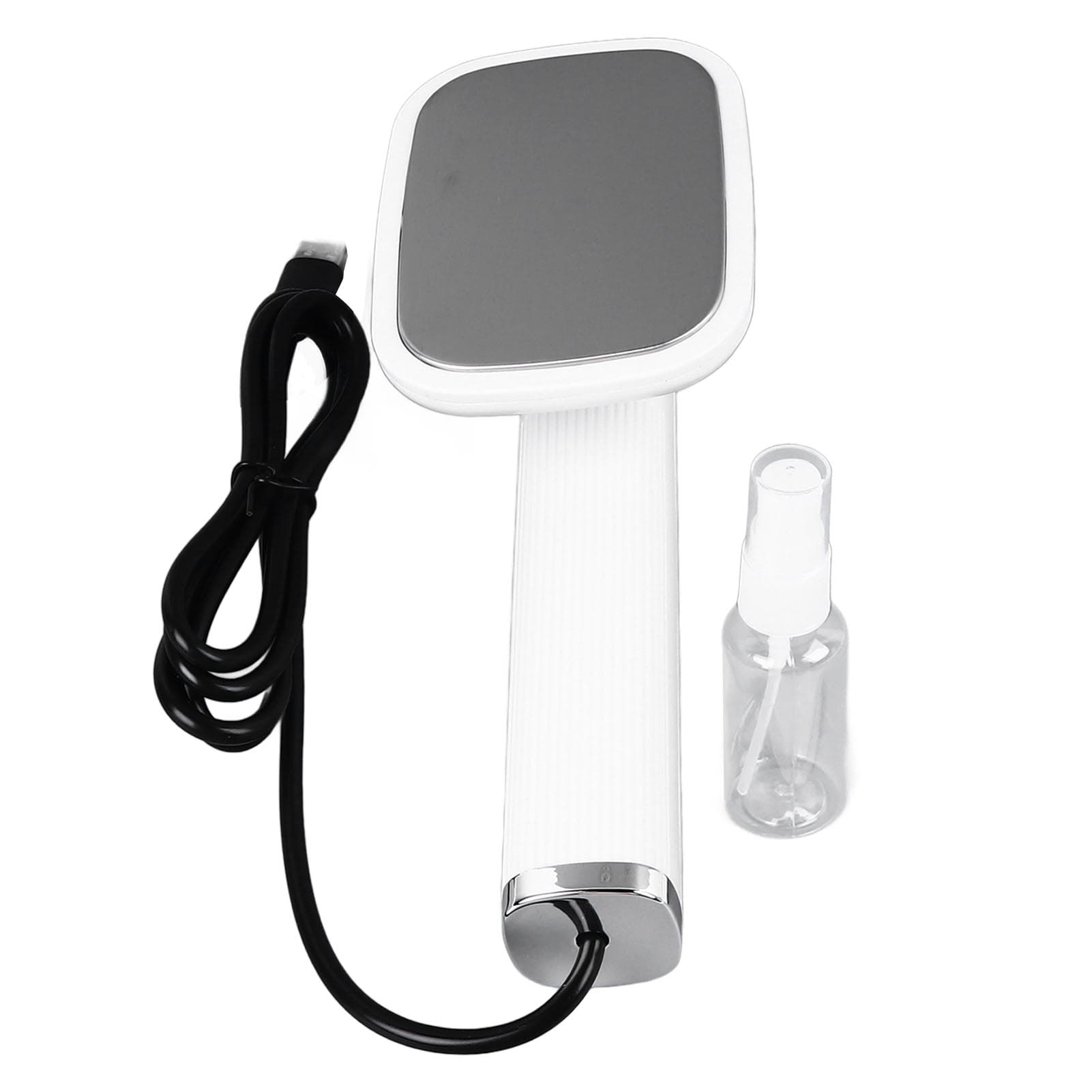 Steam Iron Rotatable 20ML Capacity Handheld Mini Portable USB Plug Steam Ironing Machine for Home white