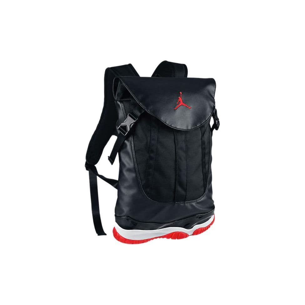 Jordan Air  11 Fashion Trend Personality Color Block Large Capacity Polyester Backpack Unisex Backpack Black Red 631693-010 Black Red
