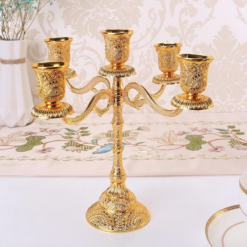 Wedding Festival Candlestick European Candle Holder Candlelight Dinner Home Decoration Decoration B