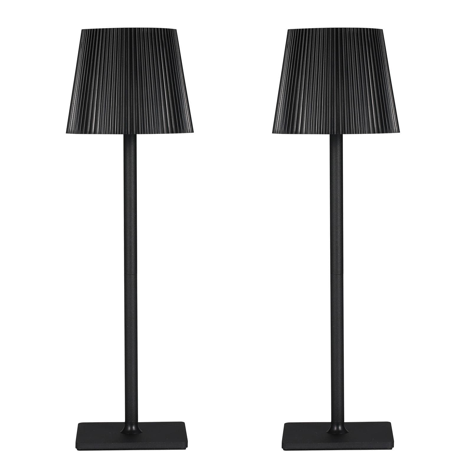 2 Packs LED Table Lamp Modern LED Desk Lamp with Touch Control Dimmable Night Light with 3 Color black