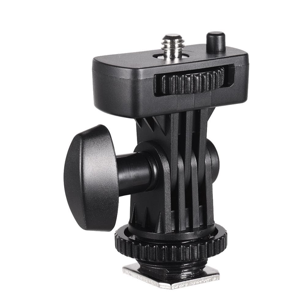Flexible Cold Shoe Mount Adapter with 1/4 Inch Screw for Viltrox DC-90 DC-70 DC-50 Monitor L132T black