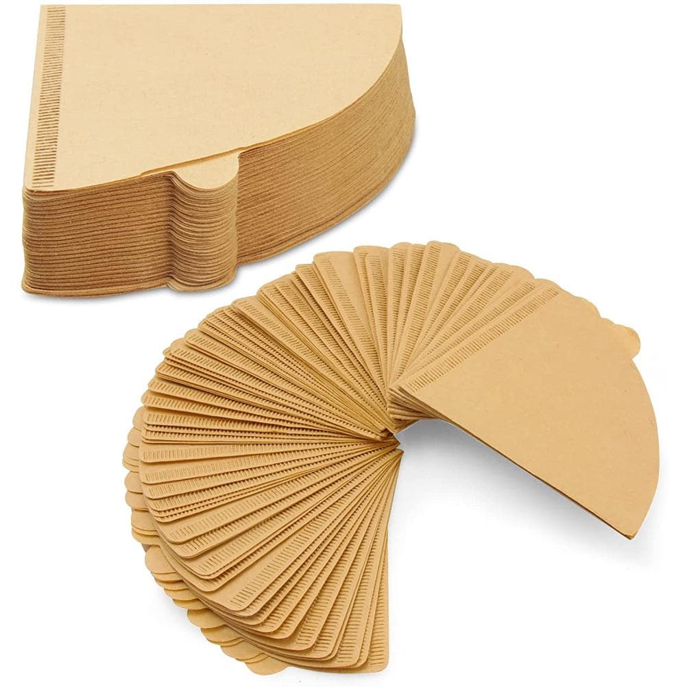 100 Pcs V60 Cone Coffee Filters Paper Coffee Filters #2 Cone Paper Natural Coffee Filters brown