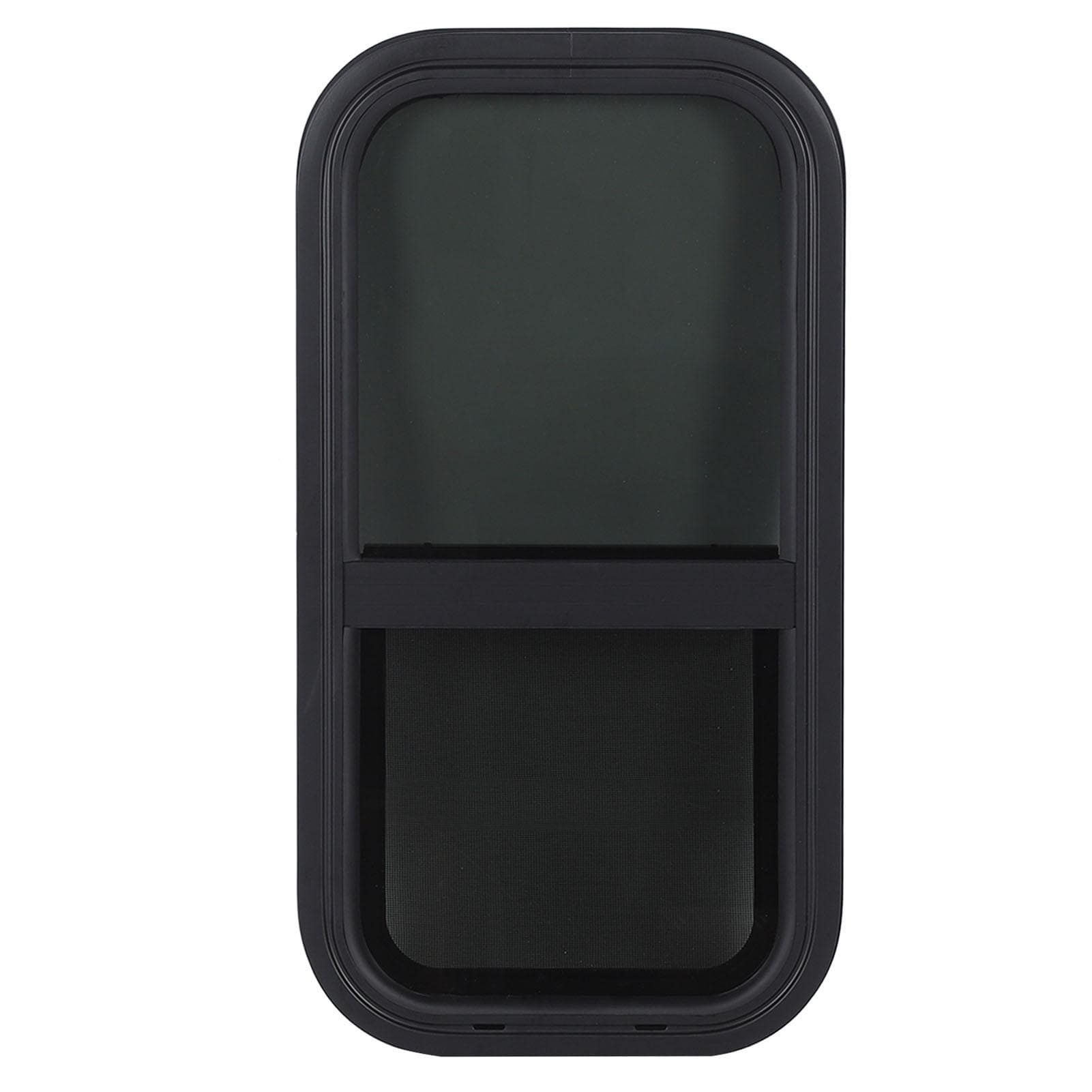 24.4x12.2 Inch RV Windows Aluminum Alloy Waterproof UV Resistant Tempered Glass Trailer Window with