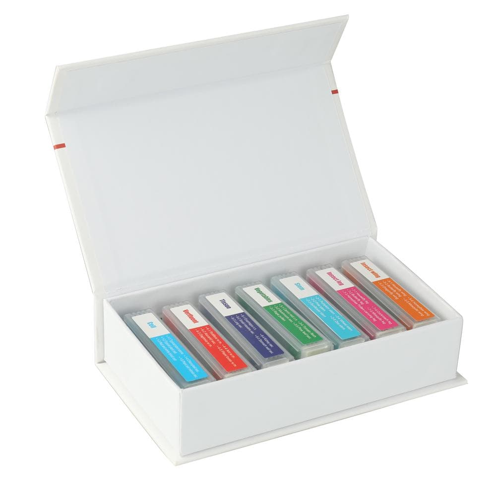 35 Piece of Colorful Microscope Specimens Biological Specimen Slides Primary and Secondary Gifts