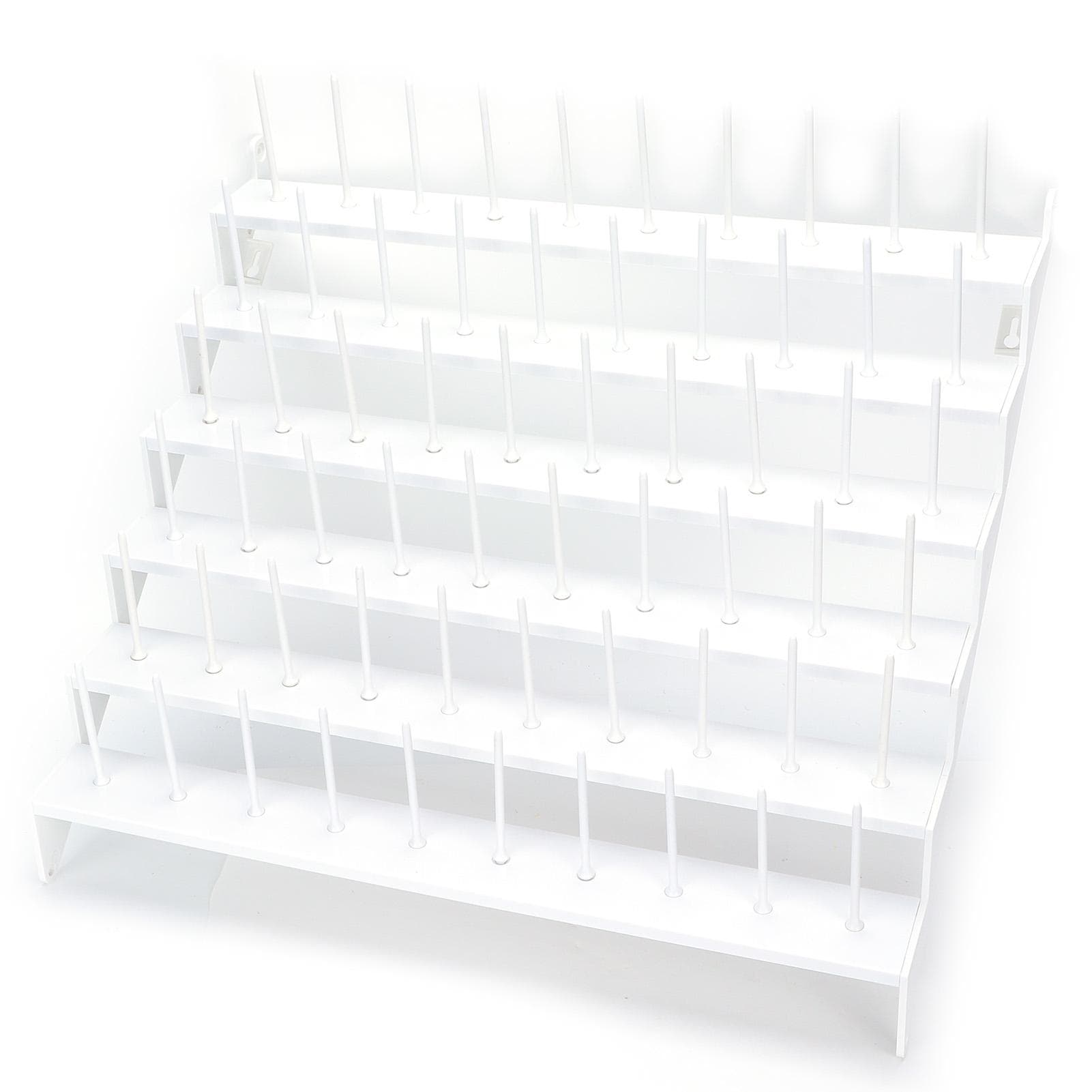 Plastic Thread Rack Table Sewing Accessory with 60 Spools for Overwrapping Machine