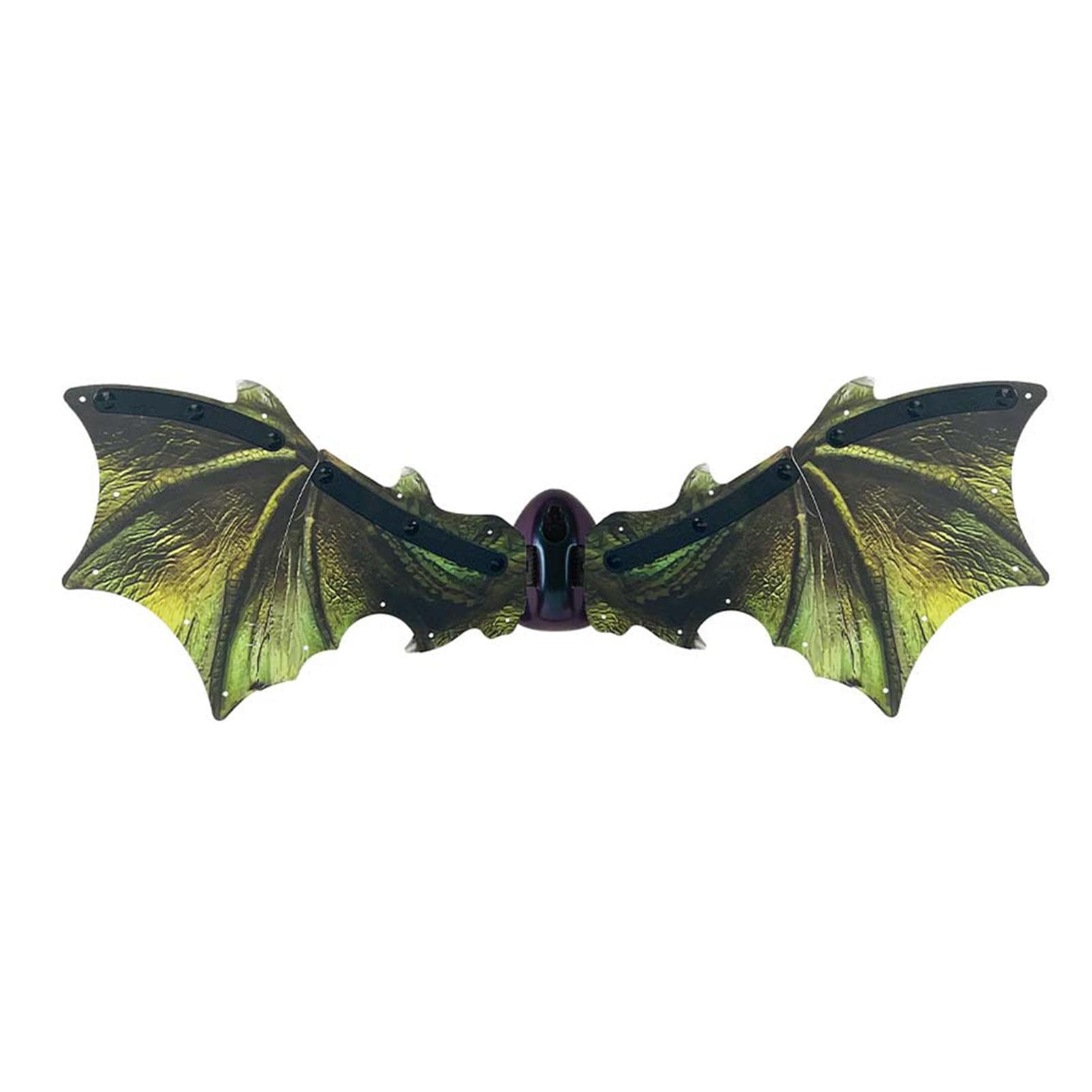 Wings Costume Electric Wings Accessory for Kids Boys DIY Assembly with LED Light Sound Effects green
