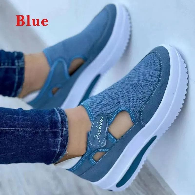 Sneakers Womens Casual Shoes Female Platform Shoes Ladies Shoes Mesh Breathable Comfort Tennis Women Shoes 35