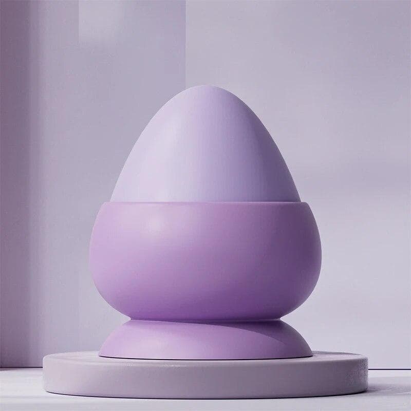 Fascia Ball Suction Cup Solid Silicone Plantar Waist Massager Muscle Relaxation Fitness Yoga Peanut Massage Ball Relieves Pain purple