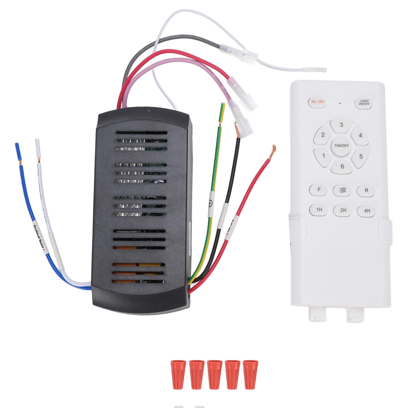 Universal Ceiling Fan Remote Control Kit Ceiling Fan Light Timing Speed Remote and Receiver for