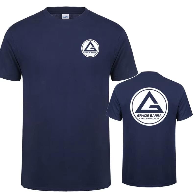 Gracie Barra Carlos GR Brazilian Jiu Jitsu T Shirt Summer Men O Neck Cotton Short Sleeve Tshirts Fashion Cool Tops Tee XXL
