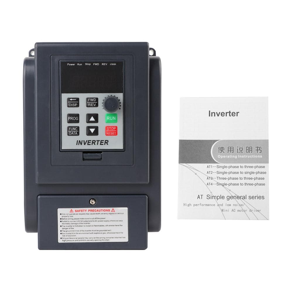 1Phase 220V Input 3Phase 380V Output 1.5KW VFD Variable Frequency Inverter Speed Controller