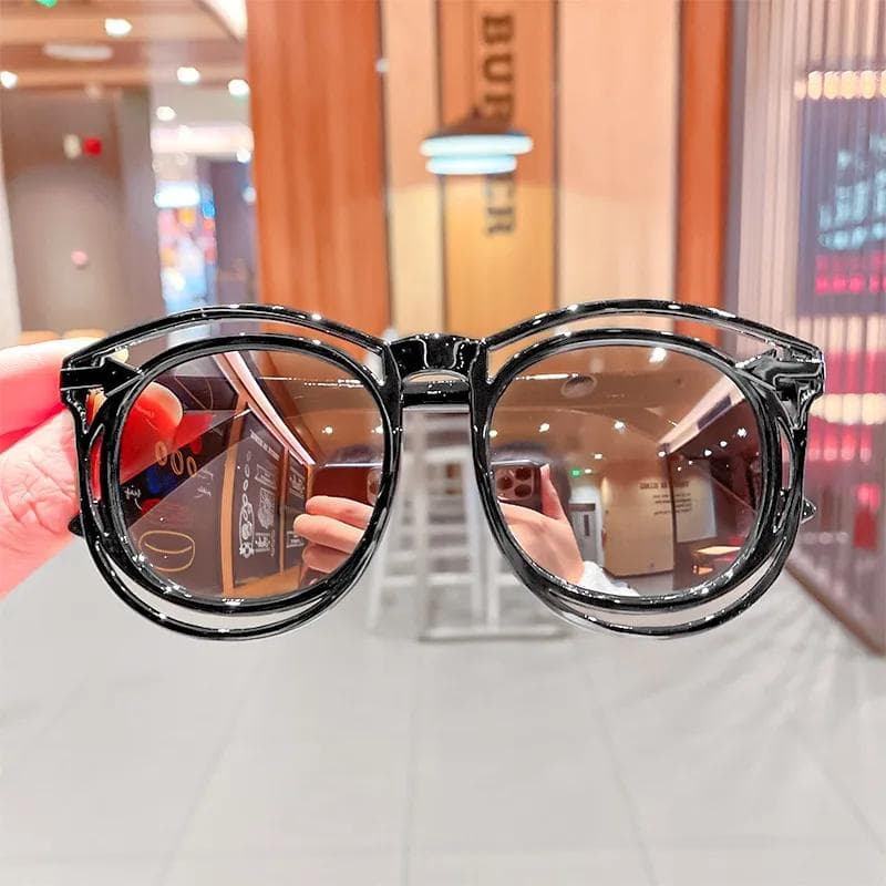 Fashion Childrens Sunglasses Baby Anti Radiation Sun Glasses Cute Cartoon Bear Anti Glare Stylish Goggles for Boys Girls MULTI