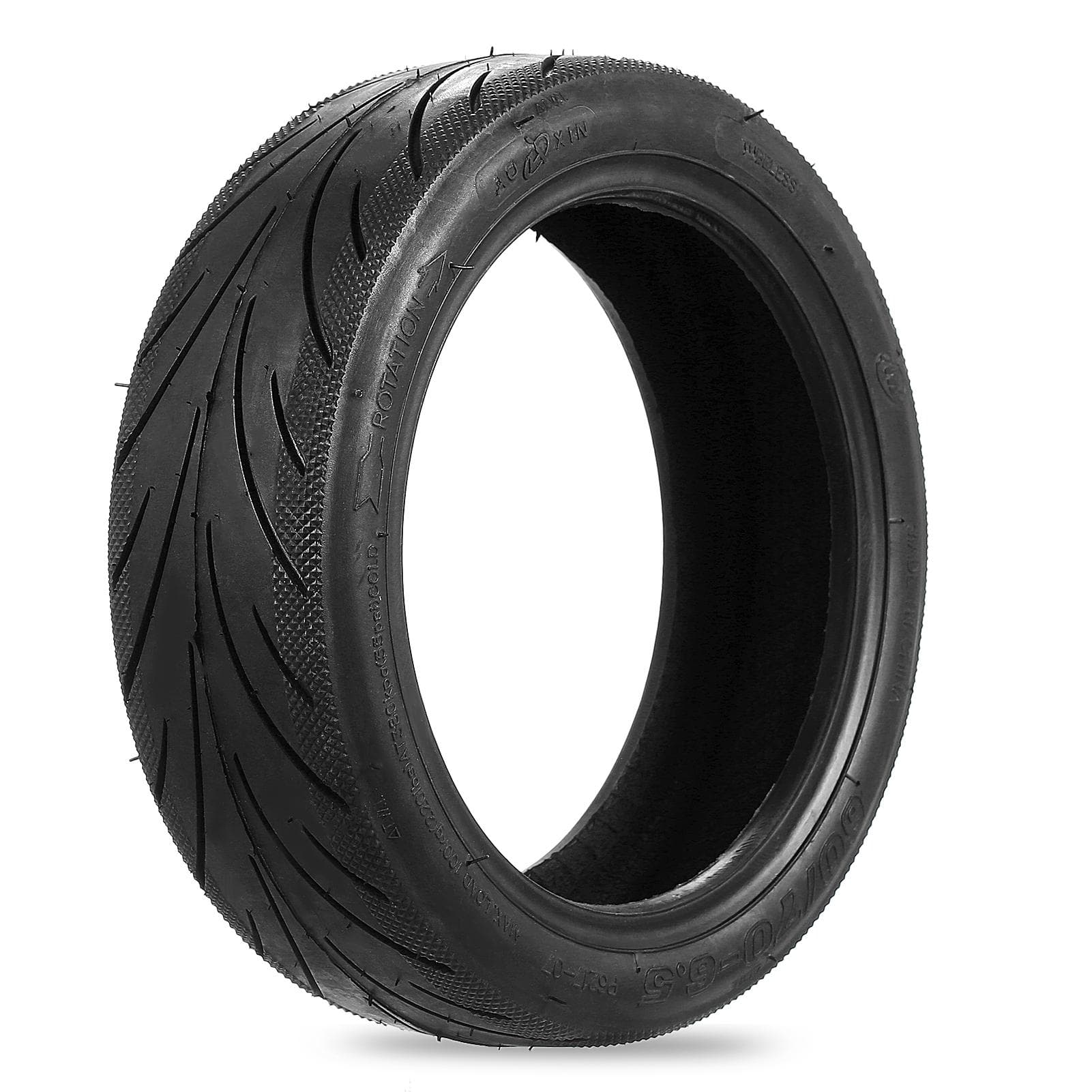 60/70-6.5 Electric Scooter Tubeless Tire Thicken Explosion Proof Tire Replacement No Inflation Tire for Ninebot G30 Elctric Scooter black