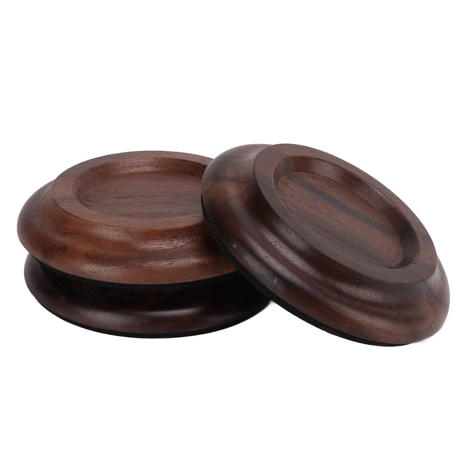3Pcs Piano Caster Pads Upright Non Slip Grand Pianos Casters Cups for Hardwood FloorsBlack Walnut