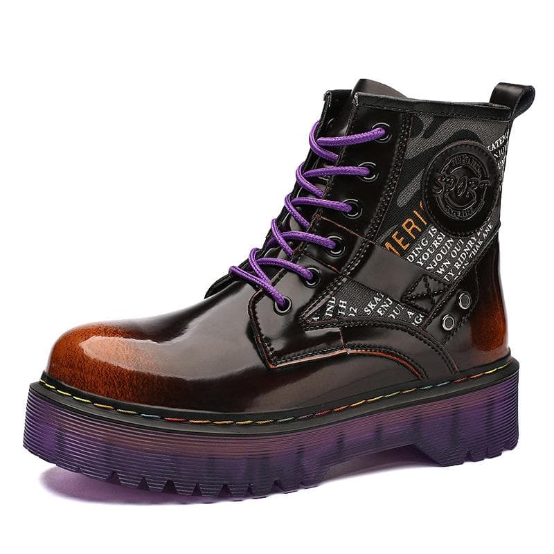 Women's new winter high top thick Modern boots outdoor trend fashion flat non-slip hundred pair female boots 40 brown
