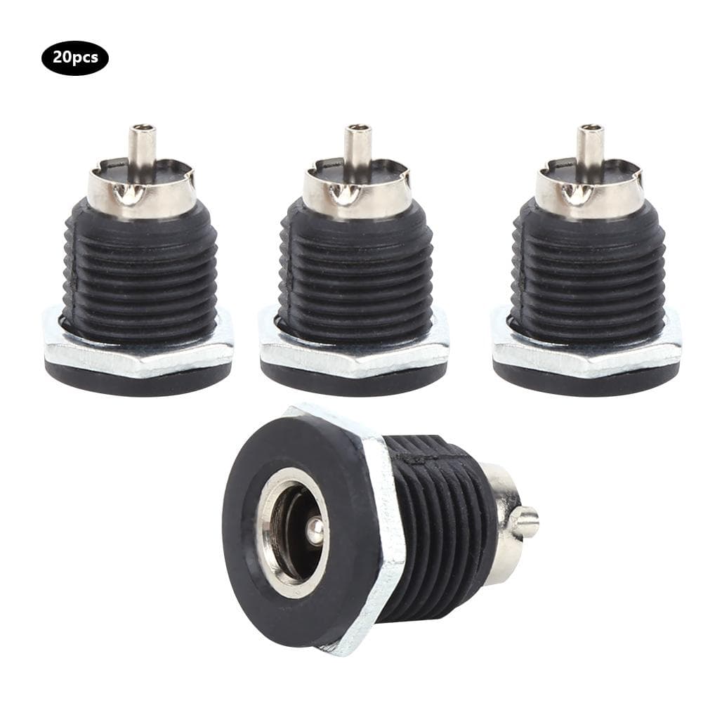 20Pcs Power Supply Female Jack Socket Panel Mount Plug Connector DC?022D 5A Electrical Supplies