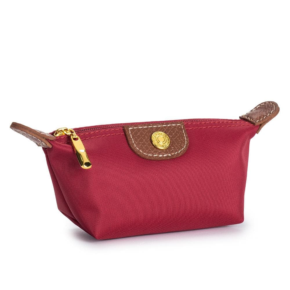 Mini Exquisite Zero Wallet Lightweight and Fashionable Dumpling Bag Portable Lipstick Earphone Storage Bag Coin Purse for Women burgundy