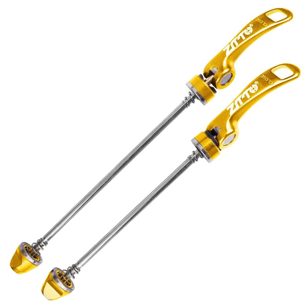 ZTTO Bike Axle Quick Release Skewer Front Rear Bicycle Axle Wheel Hub for Mountain Bike gold