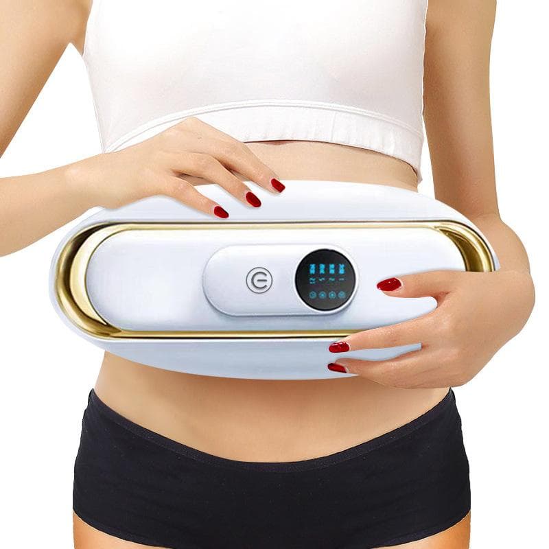 Electric Vibrating Slimming Belt Vibration Massager Belt Vibra Tone Vibrating Fat Weight Loss Body Wraps Fat Burning white