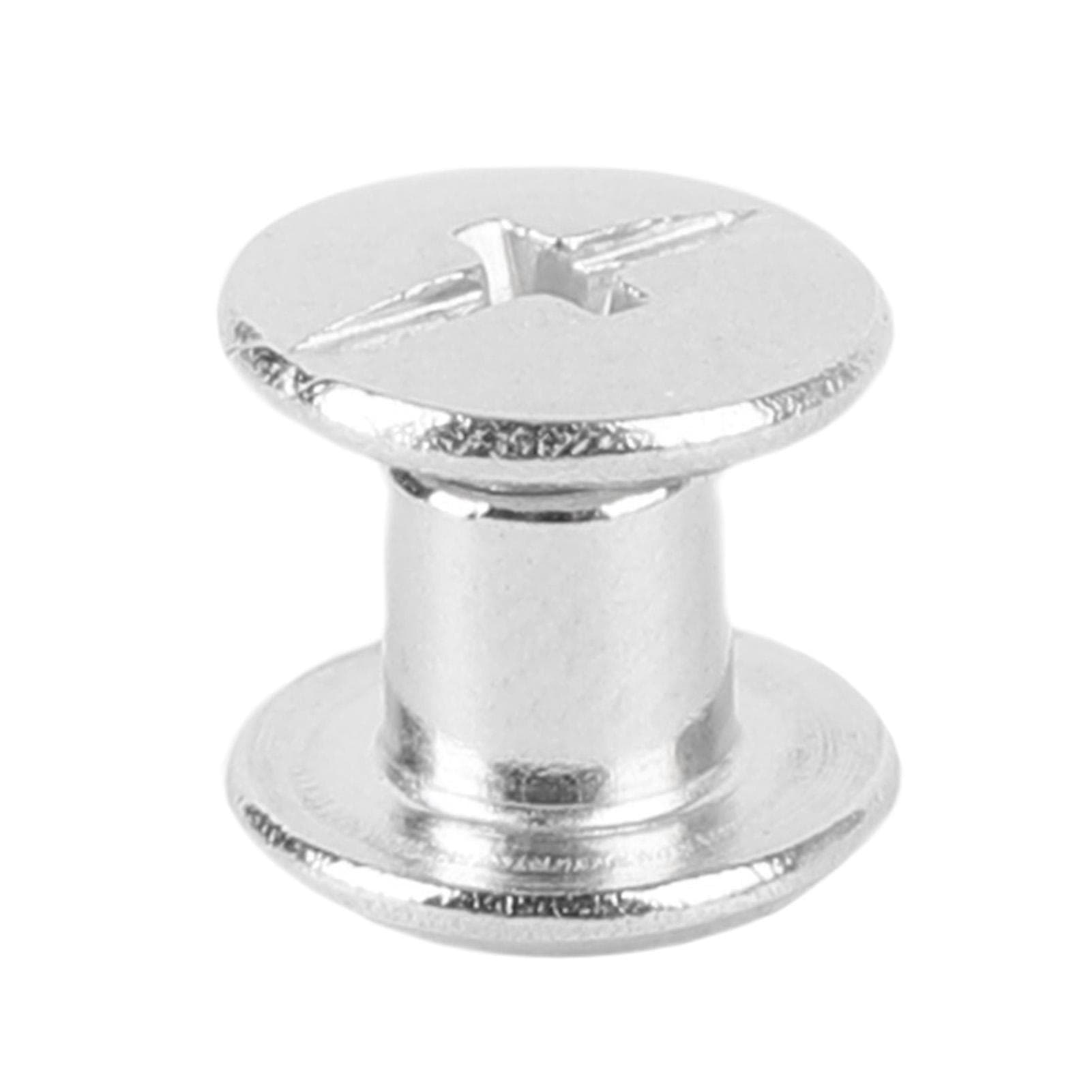 50 Sets Screw Rivets M4 5x5x9.5mm Flat Round Head Stainless Steel Chicago Screw for Binding