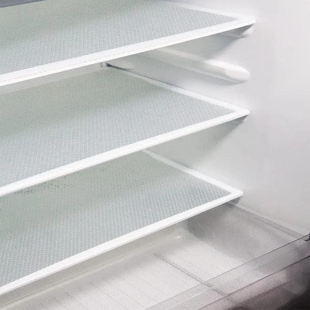 Waterproof Refrigerator Liner Mat Washable Mildew Kitchen Pad Anti-oil Cabinet Drawer Placemat Heat-insulat Fridge Mat 4pc white