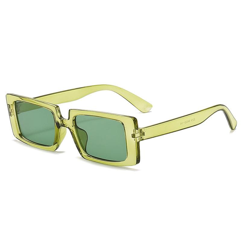 Summer UV Sunglasses For Women Dopamine Color Square Fashion Trendy 5214