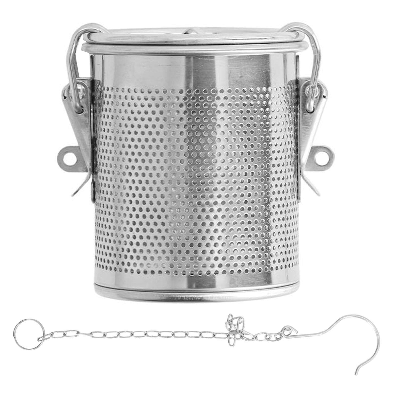 Stainless Steel Seasoning Bag Multipurpose Spice Filter Seasoning Strainer for Gravy Soup Taste 0.3L