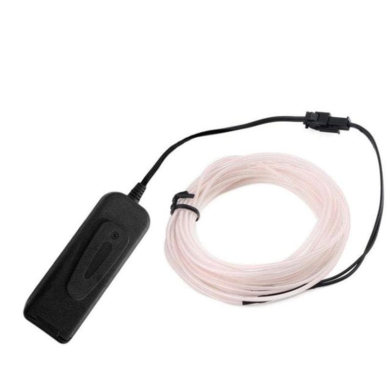 Glow EL Wire Cable LED Neon Christmas Dance Party DIY Costumes Clothing Luminous Car Light Decoration Clothes Ball Rave 1m/3m/5m 1M white
