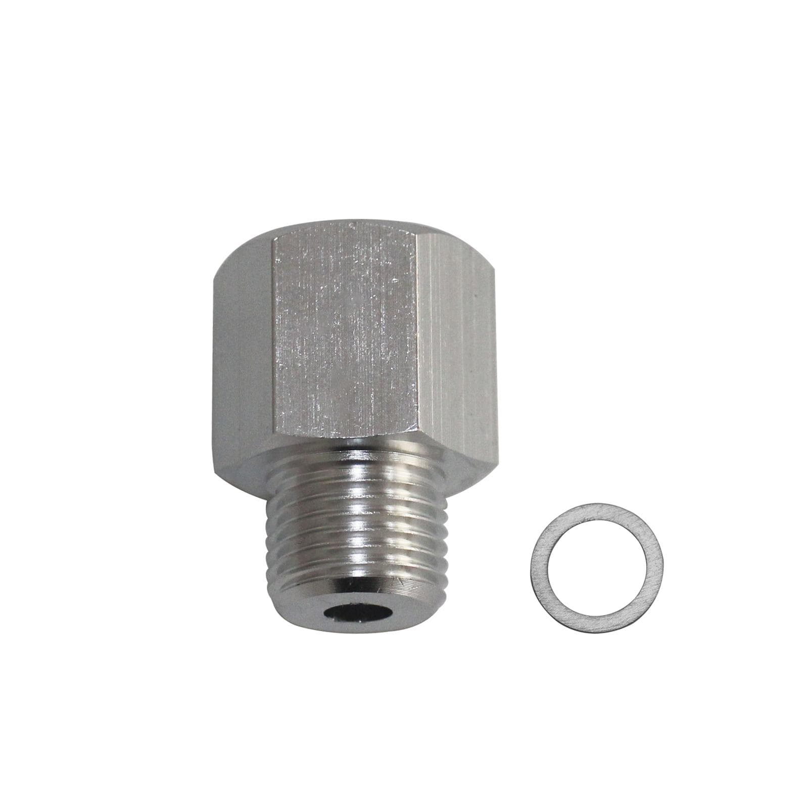 LS Master Adapter Set Engine Oil & Coolant Sensor M16 1.5 Adapter to 18 NPT for All GM LS Series silver