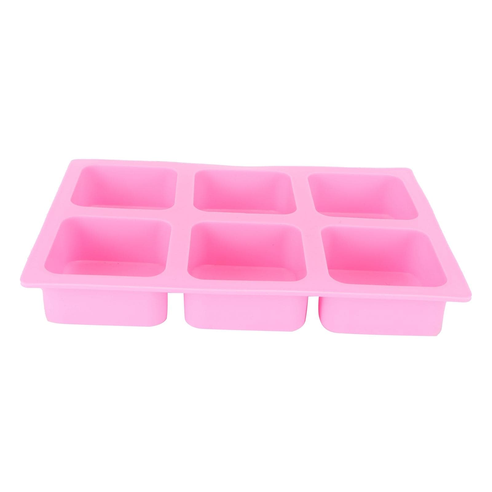 6?Grid Square Mold Silicone Cake Aroma Hand Making Soap Mould DIY Tool for Baking Soap
